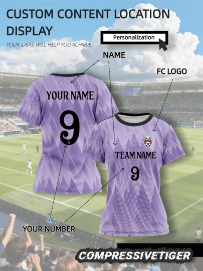 Custom Women's Royal Madeira Purple Soccer Jersey: Can Be Printed With Your Team Logo, Player Name And Unique Details To Create A Personalized Style. Suitable For Casual/Daily Wear, As Well As Soccer, Basketball And Volleyball Matches. Made Of Durable Material.