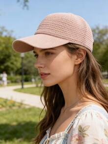 1pc Breathable Mesh Baseball Cap - Adjustable Sun Hat, Solid Color, Lightweight Multipurpose, Suitable For Summer Outdoor Activities | Multifunctional Summer Hat | Sun Visor - Multicolor - View 9