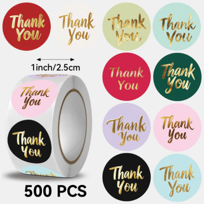 JOERBABU the little kangaroo Bobbie Set de 500 de stickere asortate/rolă - Autocolante simple cu inimă, Autocolante aurii cu mesaj de mulțumire, Autocolante lucrate manual cu inimă, Autocolante pentru colecții de insecte, Autocolante cu tractoare americane, Autocolante drăguțe cu modele de legume, Ideale pentru cadouri mici, Ramadan, Ziua Îndrăgostiților, Decorațiuni DIY pentru cadouri, Pahare, Recompense școlare, Papetărie și multe altele