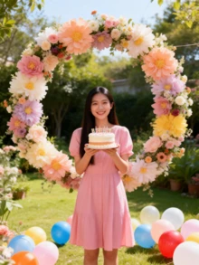 6/9/12/24pcs Daisy Paper Flowers & Pom Poms, Beautiful Daisy Shaped Paper Flowers In Multiple Colors, Suitable For Decorating Birthday Parties, Weddings, Anniversaries, Bachelorette Parties, Valentine's Day Parties, Indoor & Outdoor Decor, Floral Themed Parties - Multicolor - View 5