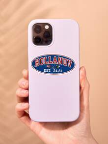 Nhãn dán khúc côn cầu HOLLANOV EST. 24.81", hình dán thể thao thẩm mỹ, hình mũ bảo hiểm và gậy khúc côn cầu, thích hợp cho máy tính xách tay và bình nước. - Nhiều màu - Xem 2