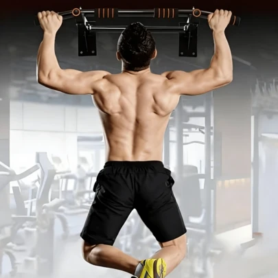 Klimmzugstange mit Griff und Querstrebe, für Fitness im Innenbereich konzipiert, geeignet für Heimtraining, einfach zu installieren, multifunktionales Trainingsgerät