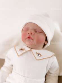 12-Piece Baby Bear Set, , 100% Cotton, For Girls And Boys, Unisex, Newborn - Màu be - Xem 4