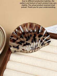 Leopard Shell Hair Clip, Personalized Hair Accessory, Women's Hair Decoration, Minimalist High-End, Suitable For Daily Life, Gatherings And Vacations, Best Gift For Friends And Family - Multicolor - View 11