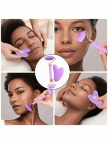 12pcs Sleep & Hair Care Tool Set, Includes Curling Iron, 1pc Silk Pillowcase (Queen Size For Hair & Skin Care), Heatless Curling Set, Overnight Curling Wand, 1pc Soft Sleep Mask, 1pc Silk Sleep Cap, Sleep Essentials Set, Hair Accessories, Face Massage Roller, Hair Care Products, Curling Tools, Hair Styling Kit, Back To School, Travel Essentials