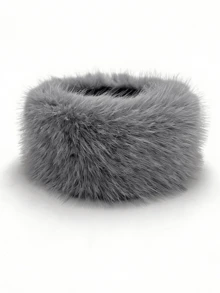 1/2件装时尚仿毛皮发带，弹性宽头巾颈部保暖套，复古保暖护耳套 - 彩色 - 查看 14