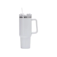 Vaso Auto 40oz Acero 304 Tapa Pajita Mango 2ª Gen Termo Vehicular Aislamiento Térmico 12 Horas Resistente Acero Inoxidable - Rosa Gen 3 - Ver 9
