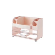 Tabletop Cosmetic Drawer Storage Box, Large Capacity Skincare, Lipstick, Eyebrow Pencil Holder, Multi-Function Makeup Box - Multicolor - View 17