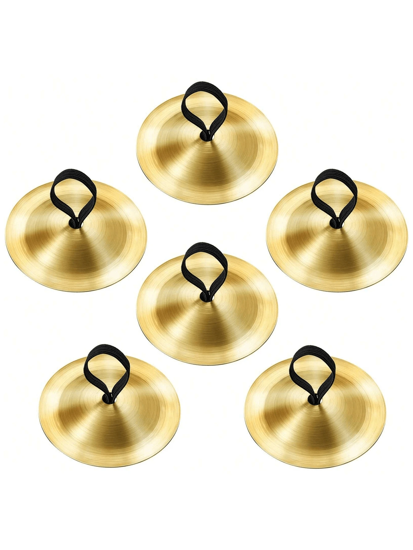 6pcs Finger Cymbals For Belly Dance, Finger Dance Instruments For Dancers, Party - Multicolor - View 1