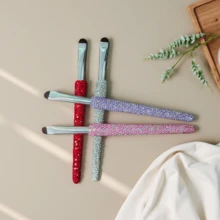 奢华水钻眼线刷，精准眼部细节刷，超细柔软刷毛，适用于睫毛根部和泪沟处 - 彩色 - 查看 3