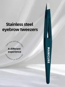 不锈钢水滴形眉镊，精准修眉镊，睫毛嫁接镊，美容工具 - 彩色 - 查看 8