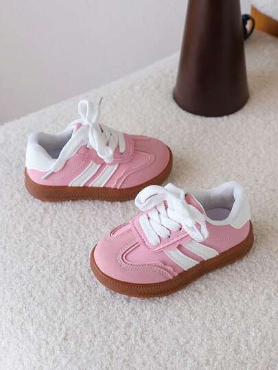 1 Pair Girls' Casual Shoes, Korean Style Sports Shoes, Soft Sole, Spring/Autumn New Arrival