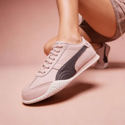 Puma Women's Bella UT LEA Low-Top Sneakers, Cushioned, Comfortable Soft Sole, Lightweight, Suitable For Daily, Travel, Jogging, Commuting, Outdoor Sports, Casual 405256-03