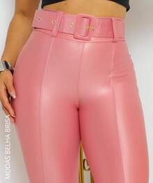 WOMEN'S CIRRE PANTS WITH BELT AND BACK POCKET - Rosa Oxidada - Ver 2