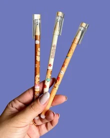 Kit 6/12 peças canetas Capivara esferográfica Apagável Ponta fina - 12 unid - Visão 3