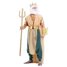 Sea King Costumes, Sea King Role-Playing Costumes, Carnival Costumes, Pharaoh Costumes, Role-Playing Costumes, Justice League Adult Male Performances - Multicolor - View 2
