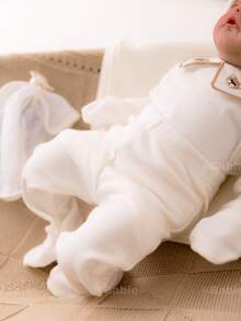 12-Piece Baby Bear Set, , 100% Cotton, For Girls And Boys, Unisex, Newborn - Màu be - Xem 6