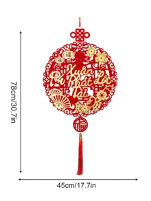 2026年新款越南吉祥图案挂饰，东南亚春节用品，适用于客厅、玄关、中国新年装饰 - 彩色 - 查看 13