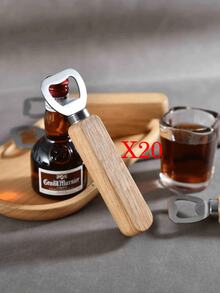 1/5/10/20/50/80/100pcs Customized Text/Logo Wooden Bottle Opener, Bulk Wedding Guest Favors, Personalized Groomsmen Gifts, Party Favors, Business Promotional Items, Father's Day Gifts, Halloween, Christmas Gifts, Beer Bottle Opener, Personalized Wooden Handle Bottle Opener Birthday Gift, Kitchen Gadget - Apricot - View 18