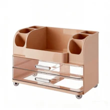 Tabletop Cosmetic Drawer Storage Box, Large Capacity Skincare, Lipstick, Eyebrow Pencil Holder, Multi-Function Makeup Box - Multicolor - View 16