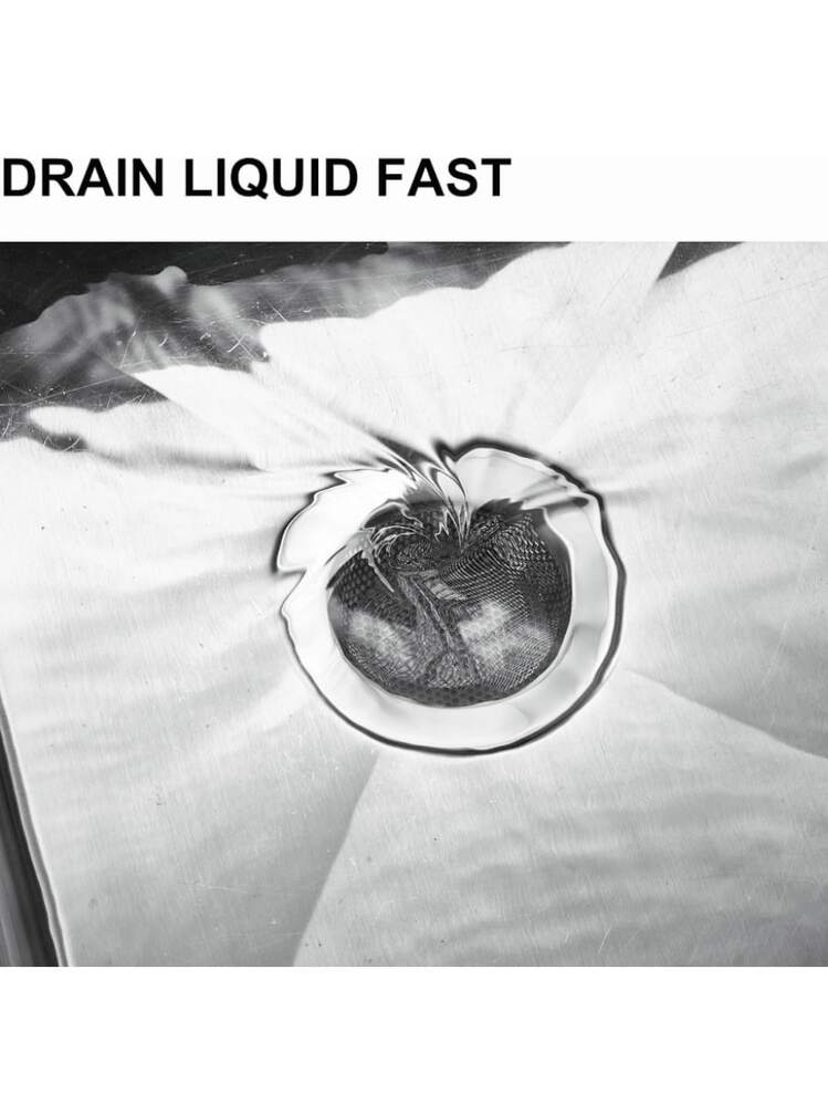 2 piezas Colador de fregadero de cocina de acero inoxidable, colador de drenaje de fregadero de cocina, coladores de fregadero para fregaderos de cocina con aro ancho de 4.5" de diámetro - Multicolor - Añade 7