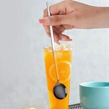 2/4/8 st långa glassskedar i rostfritt stål, kafferörare, cocktailskedar - Guld - Visa 4