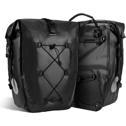 Bike Pannier Bag 25L-32L 100% Waterproof Rear Rack Bicycle Bag For Rear Carrier Bike Handbag For Cycling Touring Travelling