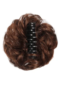 Hair Clip-On Bun Wig, Messy Updo, Voluminous Bridal Curls Updo, Synthetic Fiber Wig, Hairpiece, Hair Clips, Hairpins, Hair Bun, Hair Accessory Tools, Wig - Multicolor - View 14