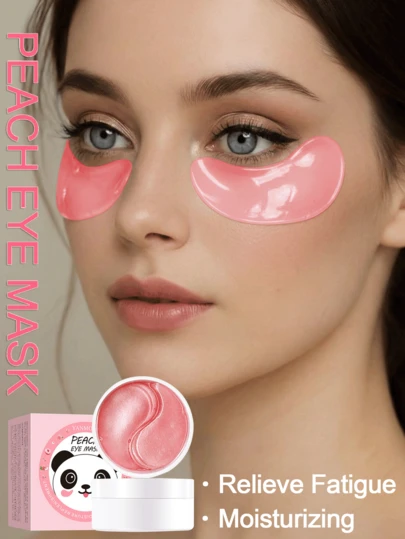 保湿蜜桃胶原蛋白眼膜，提亮紧致眼周肌肤，减少眼袋和细纹 60片（30对）