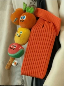 40CM Extra Long Knitted Phone Pouch & Water Bottle Holder | Versatile Elastic Ribbed Crossbody Bag | Multi-Functional Water Cup Sleeve, Phone Strap, Backpack Accessory | Minimalist Daily Streetwear & Festival Bag Unisex, The Perfect Gift For Girlfriend, Wedding Season, And Back-To-School Season.,Spring Summer Picks,Brides Maid Gifts,Room,Bedroom Deccor,Bedroom Deccor,Beach,Travel,For Men,For Women,Vacation - Multicolor - View 6