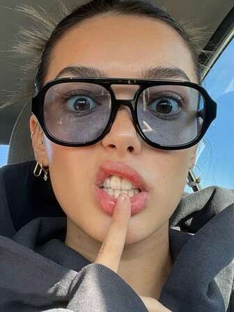 1pc Square Personalized Classic Fashion Glasses