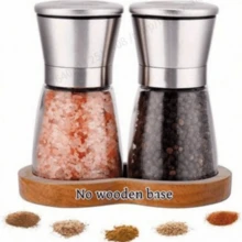 1PC Adjustable Ceramic Core Pepper Grinder And Sea Salt Grinder - Portable Kitchenware For Outdoor Camping, Tent Travel, Hiking, Barbecue, And Home Kitchen - Cruelty Box With Manual Spice Grinder - Multicolor - View 9