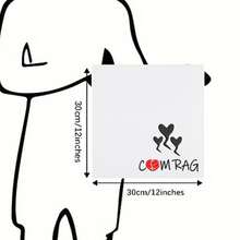 1pc 30*30cm Embroidered Letter Funny Face Towel, Suitable For Boyfriend, Honeymoon Gift, Thanksgiving, Christmas, Valentine's Day, Partner's Birthday, Wedding Anniversary, White Elephant, Gag Gift Bathroom Decor - Multicolor - View 3