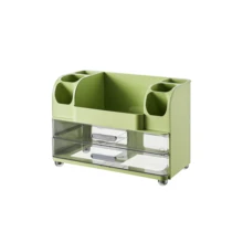 Tabletop Cosmetic Drawer Storage Box, Large Capacity Skincare, Lipstick, Eyebrow Pencil Holder, Multi-Function Makeup Box - Multicolor - View 12