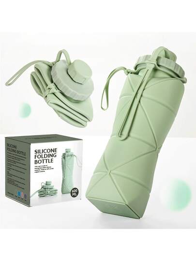 Foldable Silicone Water Bottle, Large Capacity Travel Water Jug, Suitable For Hiking And Camping, , Leak-Proof Design, Essential For Outdoor Activities