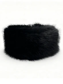 1/2件装时尚仿毛皮发带，弹性宽头巾颈部保暖套，复古保暖护耳套 - 彩色 - 查看 15