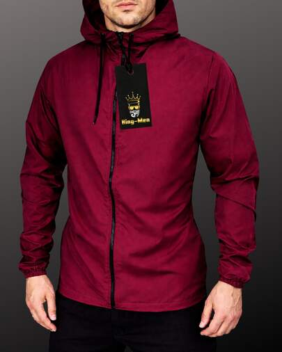 Jaqueta Corta-Vento Masculina Leve com Capuz – Ideal para Academia, Corrida e Caminhada