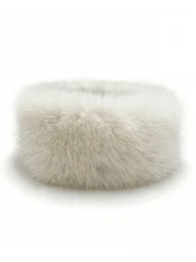 1/2件装时尚仿毛皮发带，弹性宽头巾颈部保暖套，复古保暖护耳套 - 彩色 - 查看 17