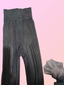 Women's Black Tights, Non-Slip, Lightweight, Leg Support Design