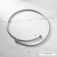 59 Inch PVC Shower Hose, Suitable For Handheld Shower Head Hose, Bathtub Hose, Bathroom 150cm Shower Tube, Silver - Silver - View 3