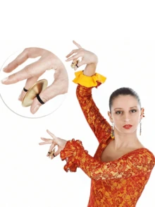 6pcs Finger Cymbals For Belly Dance, Finger Dance Instruments For Dancers, Party - Multicolor - View 7