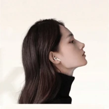 Stylish In-Ear Bluetooth Earphones With Leather Texture Compact Design Long Battery Life Universal Headphones With Mic For All Smartphones - Multicolor - View 4