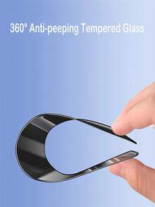 Anti-Spy Phone Screen Protector [2 Packs] Anti-Spy Tempered Glass For Huawei/Honor/ Phones, Compatible With Huawei P40 Lite, P40 Lite E, Honor 200 Lite, X60i, 9, 9 Pro, 9 Pro XL, 9 Pro Fold. 28-Degree Anti-Spy Effect, 9H Tempered Glass Technology For Explosion-Proof And Scratch-Resistant Properties, Oil-Proof, Fingerprint-Proof, And Waterproof. Spring Gift Birthday - Black - View 5