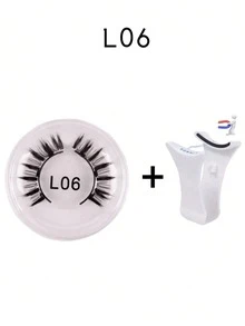 Zestaw 1/2 pary rzęs magnetycznych, w zestawie z profesjonalną pęsetą, wielokrotnego użytku, nie wymaga kleju, tworzy naturalny, puszysty i gęsty efekt rzęs, lekkie i wygodne, idealne do makijażu w podróży, na imprezy, festiwale, występy taneczne, błyszczące rzęsy, rzęsy magnetyczne i nie tylko. - Wielokolorowe - Zobacz 17