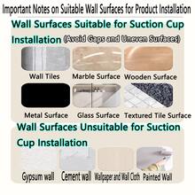 1个吸盘式双杆毛巾架，交错式设计，30/40/50/60厘米可调节尺寸 | 完美满足全家需求，灰色免钻孔浴室毛巾收纳架，交错式双杆设计（通风良好），两用：毛巾架和拖鞋架，无损墙面安装 - 可重复使用，浴室，毛巾架，毛巾杆，浴室收纳 - 彩色 - 查看 9