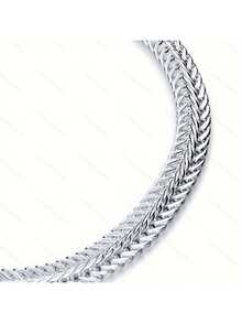 925银时尚手链，优雅礼物，日常佩戴 - 白色 - 查看 6