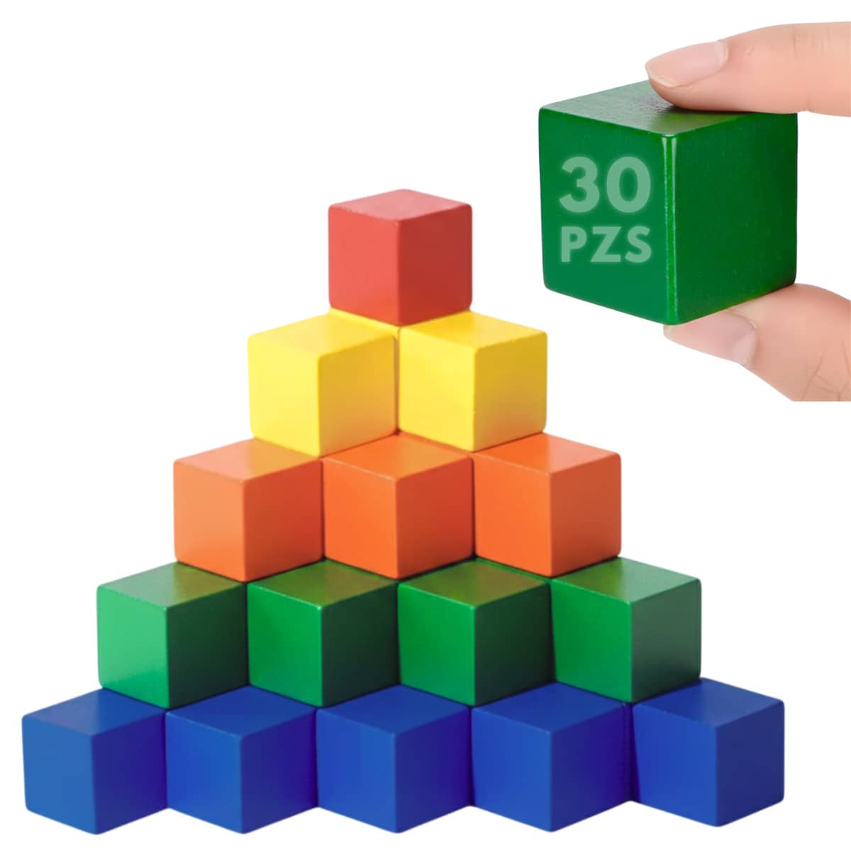 Vmingo Wooden Block Cubes Educational Game Square Colors Montessori Maze Crafts Educational Development Learning