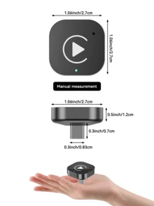 Spedal (Type-C)二合一CarPlay适配器，无线CarPlay适配器USB-C/Android Auto USB-C，可将有线连接转换为无线连接，即插即用 - CL323C-03 - 查看 3