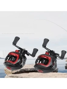 ABS Garcia BMAX3 Fishing Reel, Ambidextrous, Gear Ratio 7.3, Max Drag 8kg, Metal & Plastic Material, 5 Bearings. Assorted Styles Randomly Provided