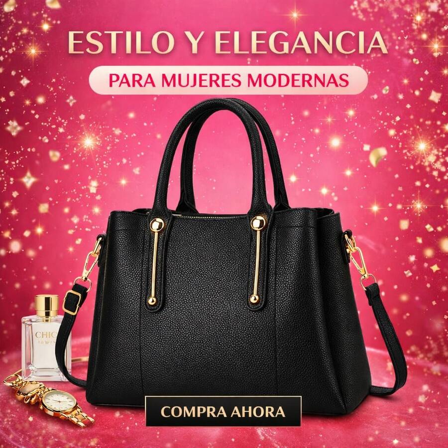 BAGCO Women Top Handle Bags - Black - View 1